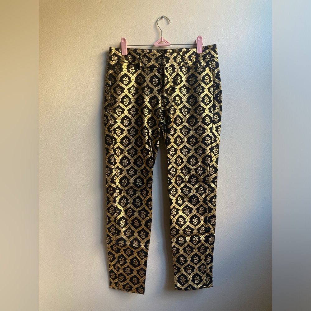 Brocade Dress Pants Size 6, Mid-Rise